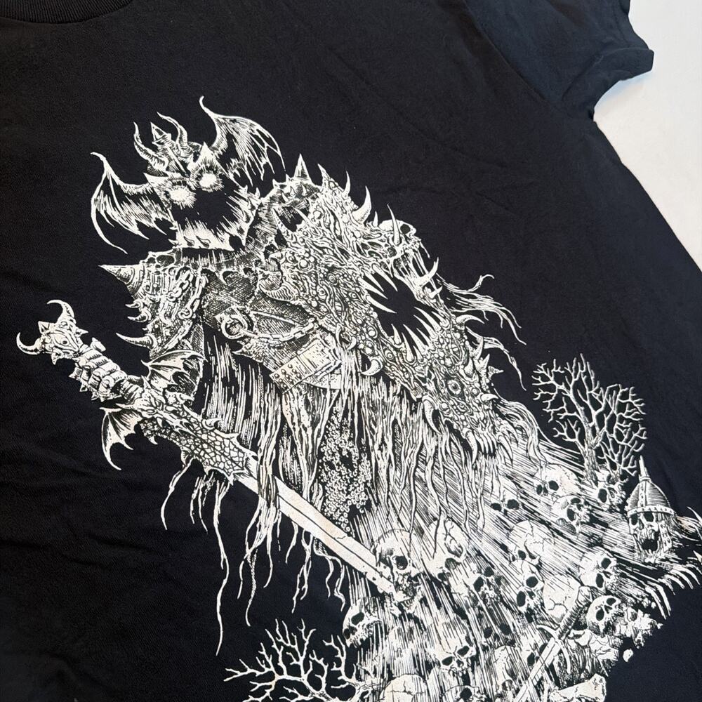 Sawblade 666 Graphic T Shirt Black Men’s Medium NWT Horror Skull Goth Metal Tee